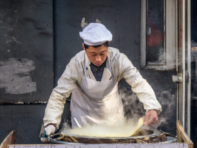 Chinesischer Pfannkuchenmacher