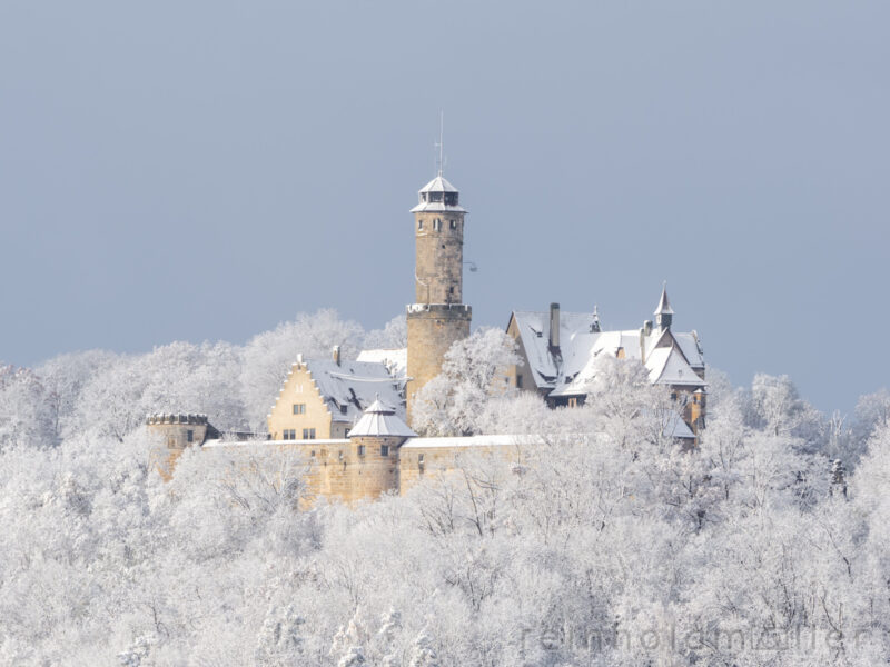 Altenburg mit  Schnee